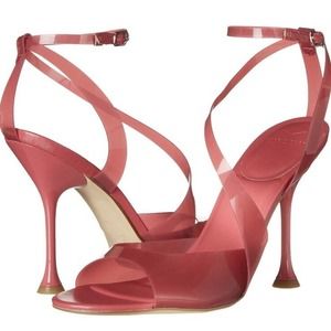 Marc Fisher LTD Women's Claudie Heeled Sandal In Pink/red Size 7 New, no box
